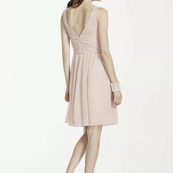 Women's David's Bridal Cherry Red Dress - Picture 2 of 8